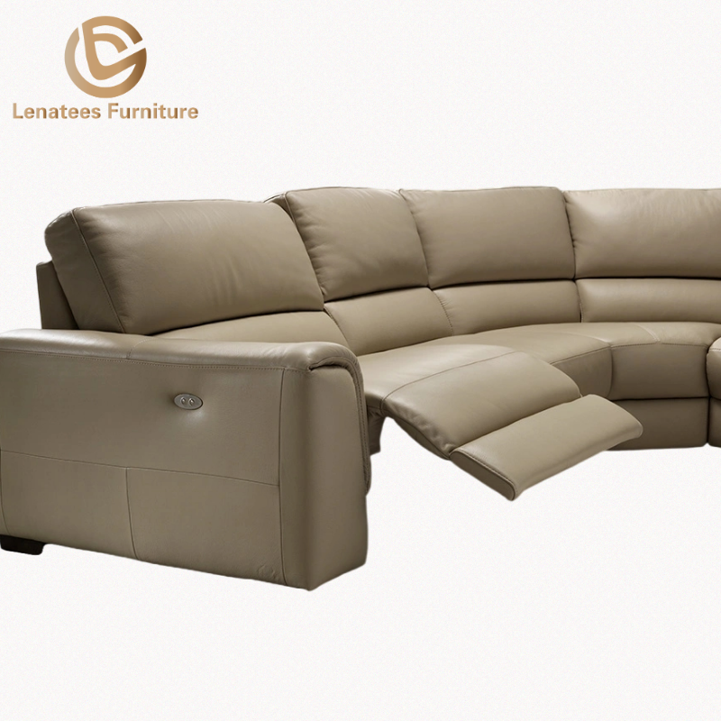 Household L-Shape Corner Sofa Usb Charger 6 Seaters One Electric Recliner Couches Luxury Living Room Sofa