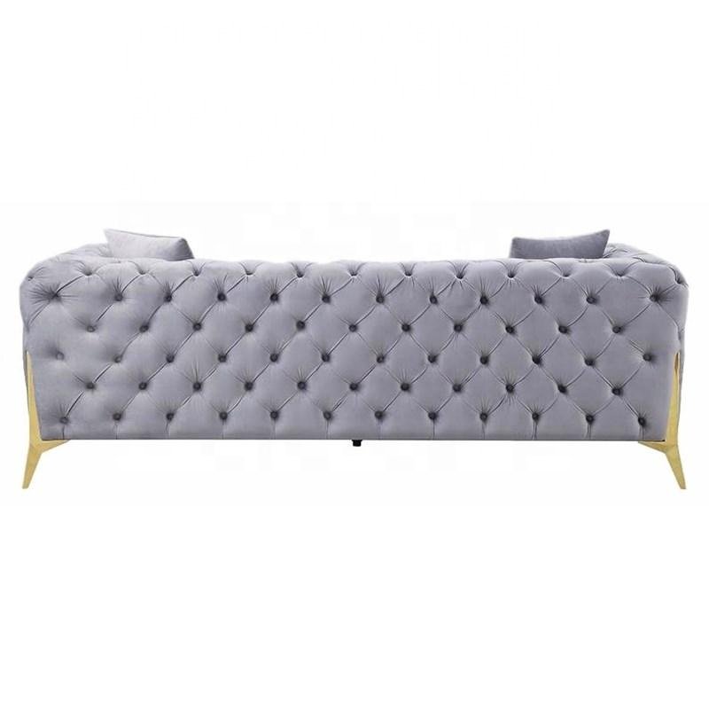 OEM American Chesterfield Sofa Support Factory Custom Living Room Luxury Button Velvet Tufted Wholesale Chesterfield Sofa