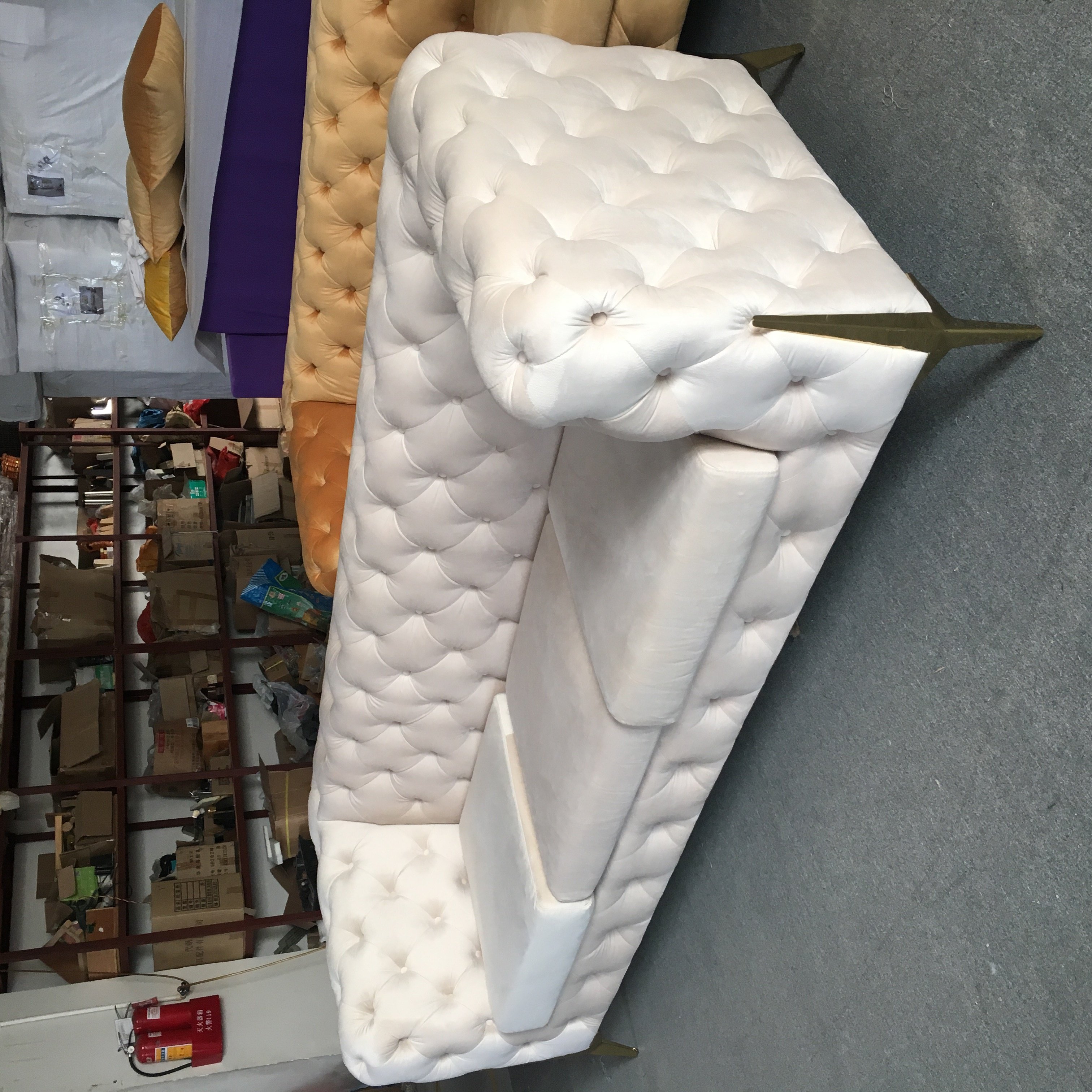 OEM American Chesterfield Sofa Support Factory Custom Living Room Luxury Button Velvet Tufted Wholesale Chesterfield Sofa