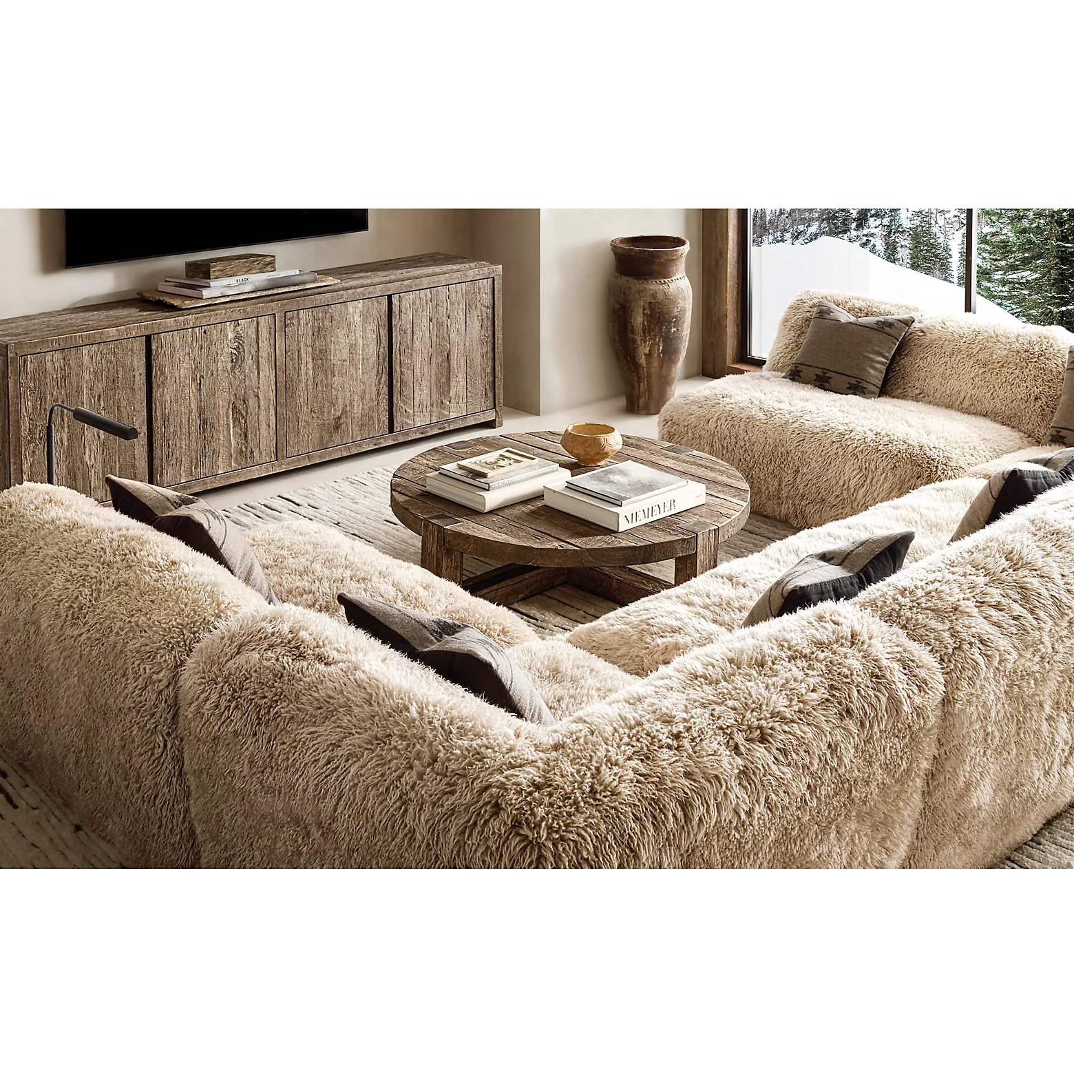 Sectional Sofa New Design Modern Living Room Europe Family Soft and fluffy Living room Furniture