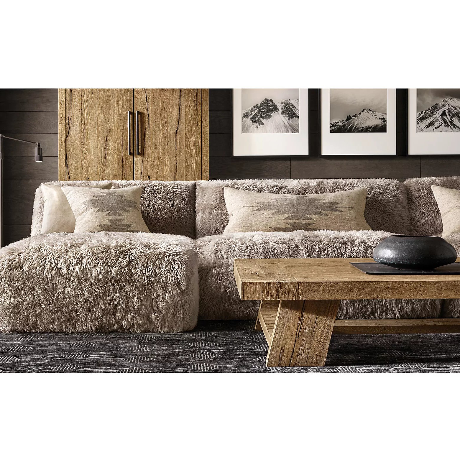 Sectional Sofa New Design Modern Living Room Europe Family Soft and fluffy Living room Furniture