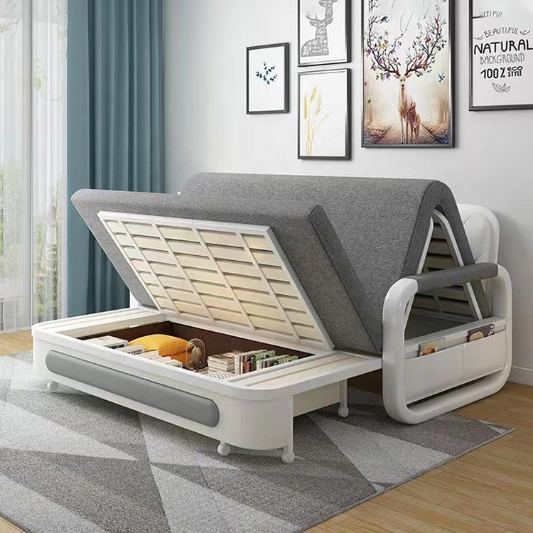 modern luxury fabric sofa bed small room futon sectional sleeper two seater special price good quality sofa beds with storage