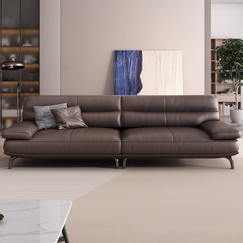 Modern Minimalist Leather Office Sofa for Boss VIP Reception Negotiation for Living Room Hotel School