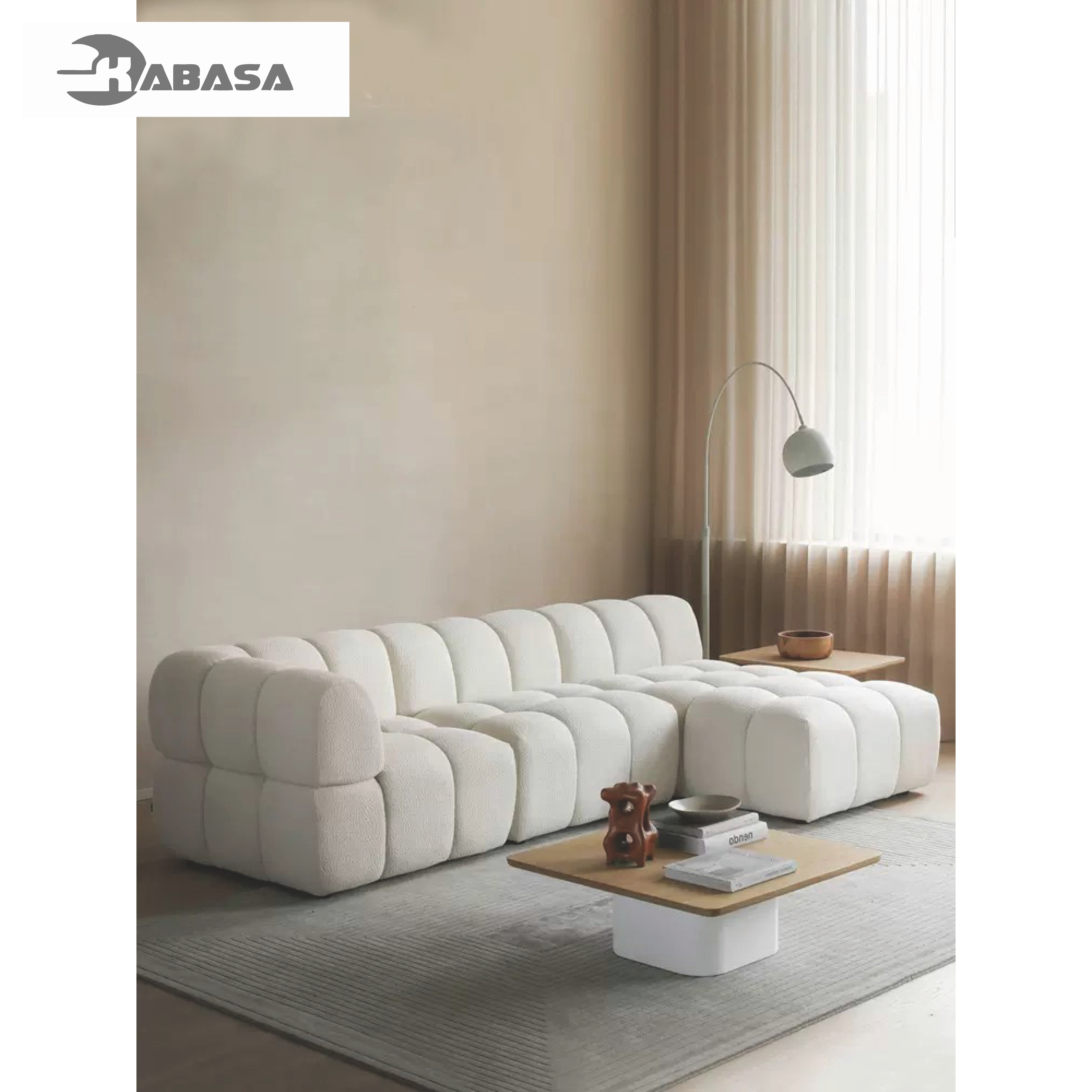 Minimalist Furniture Nordic Sofa Set Furniture Designer Big L-Shape Sectional Living Room Sofas 3 Seater Modular Sofa