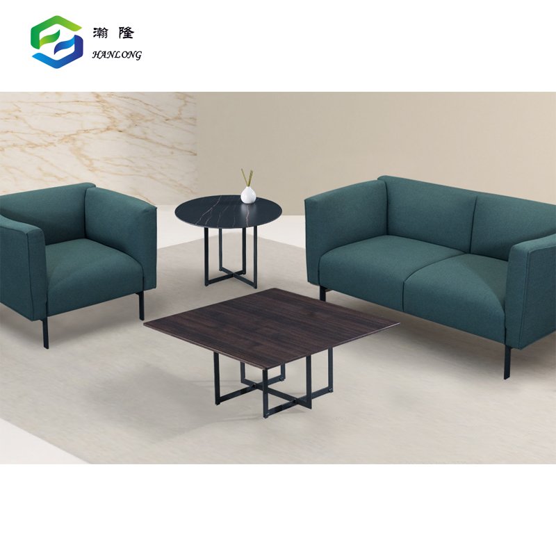 Cheap Office Sofa Comfortable Green Fabric Living Room Furniture Sofa