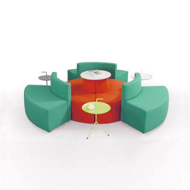 New Design Office Desk Public Area Collaboration Reception Modular Waiting Room Seating Office Fabric Sofa Set