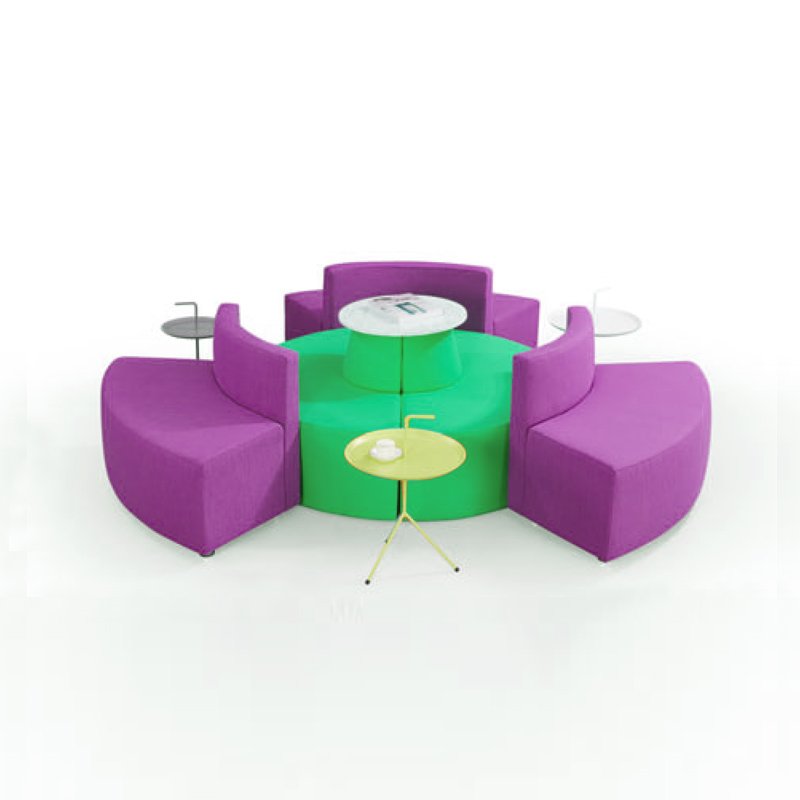 New Design Office Desk Public Area Collaboration Reception Modular Waiting Room Seating Office Fabric Sofa Set
