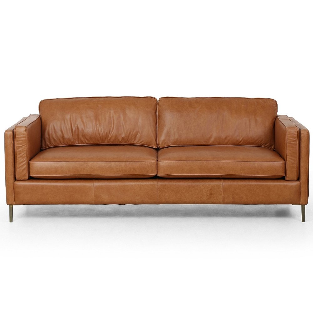 Chesterfield design living room sofas Genuine Leather sofa cover With Solid Wood living room furniture for home decor Use
