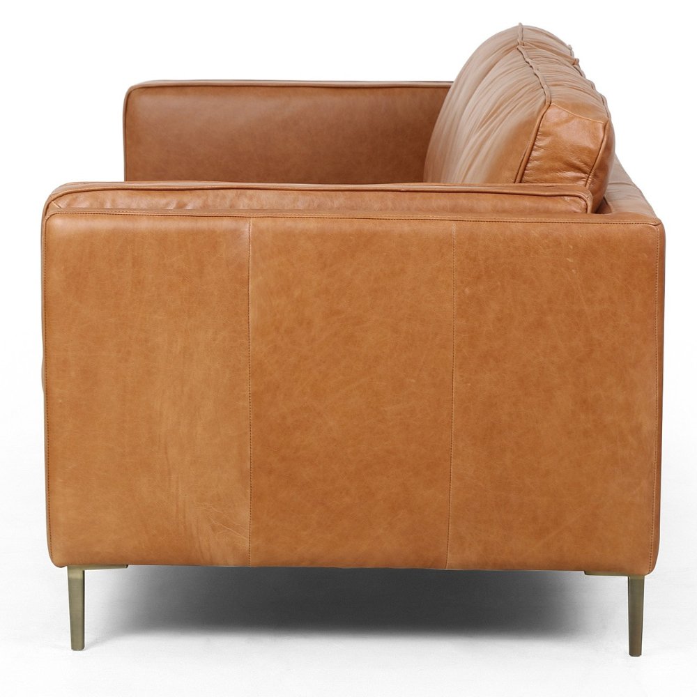 Chesterfield design living room sofas Genuine Leather sofa cover With Solid Wood living room furniture for home decor Use