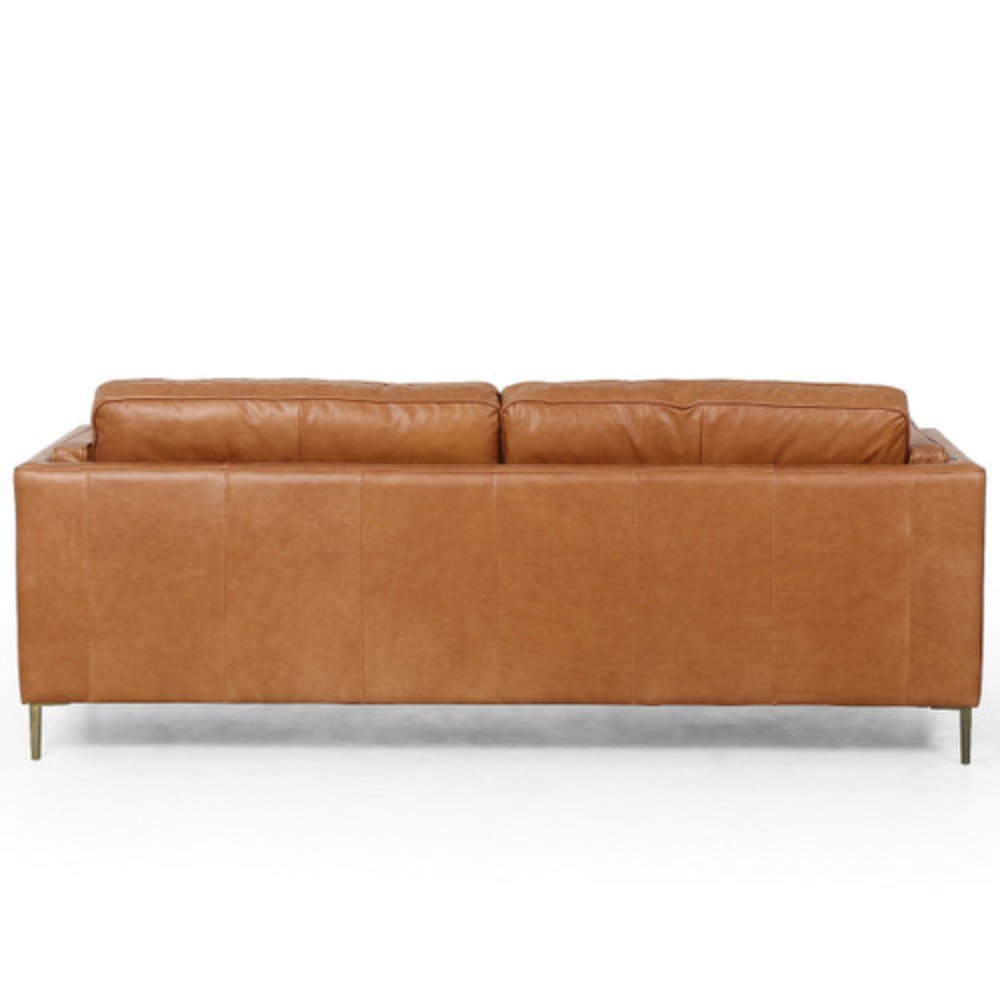 Chesterfield design living room sofas Genuine Leather sofa cover With Solid Wood living room furniture for home decor Use