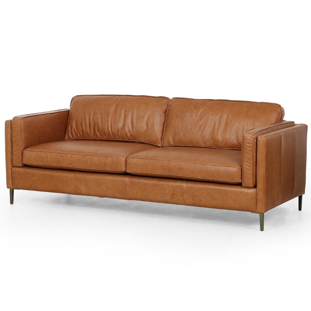 Chesterfield design living room sofas Genuine Leather sofa cover With Solid Wood living room furniture for home decor Use