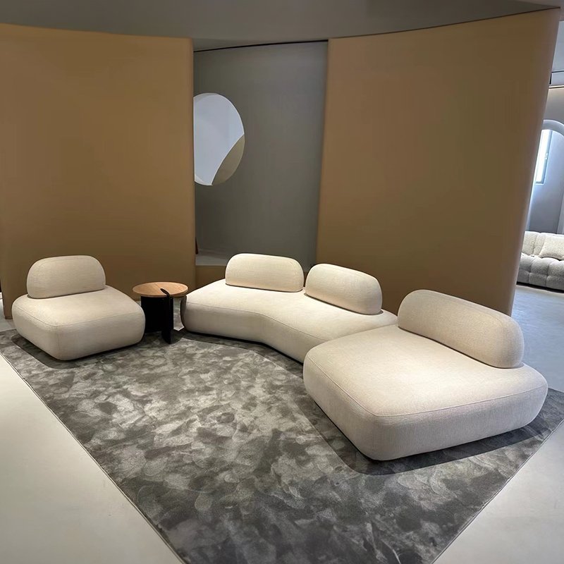 Custom italian high-end modular sectional fabric sofa modern design sofa for villa living room furniture