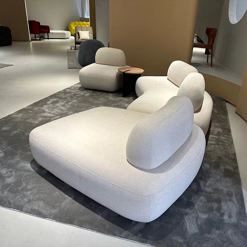 Custom italian high-end modular sectional fabric sofa modern design sofa for villa living room furniture