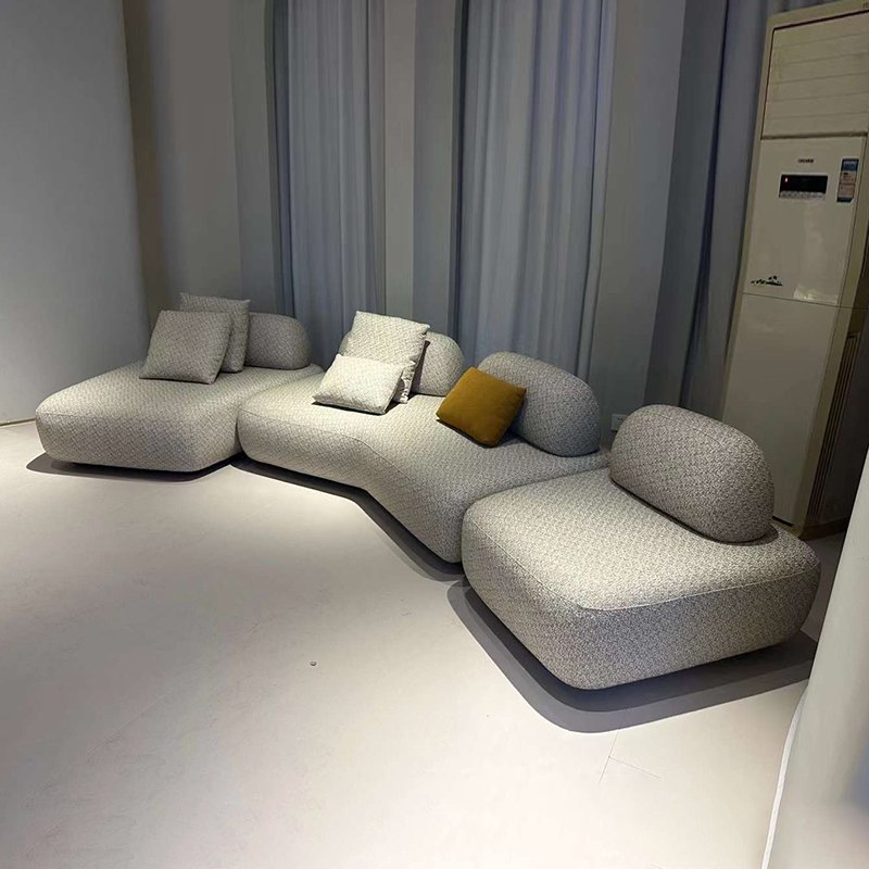Custom italian high-end modular sectional fabric sofa modern design sofa for villa living room furniture