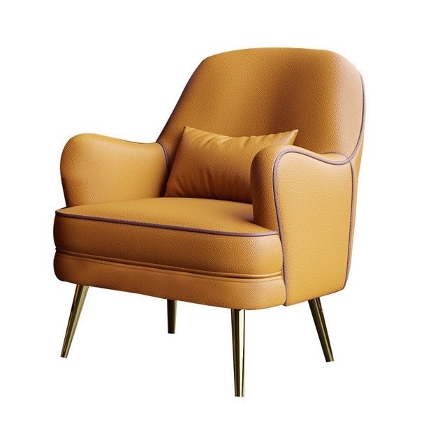 Nordic single sofa chair luxury modern business negotiation leisure sofa chair reception meeting table and chair