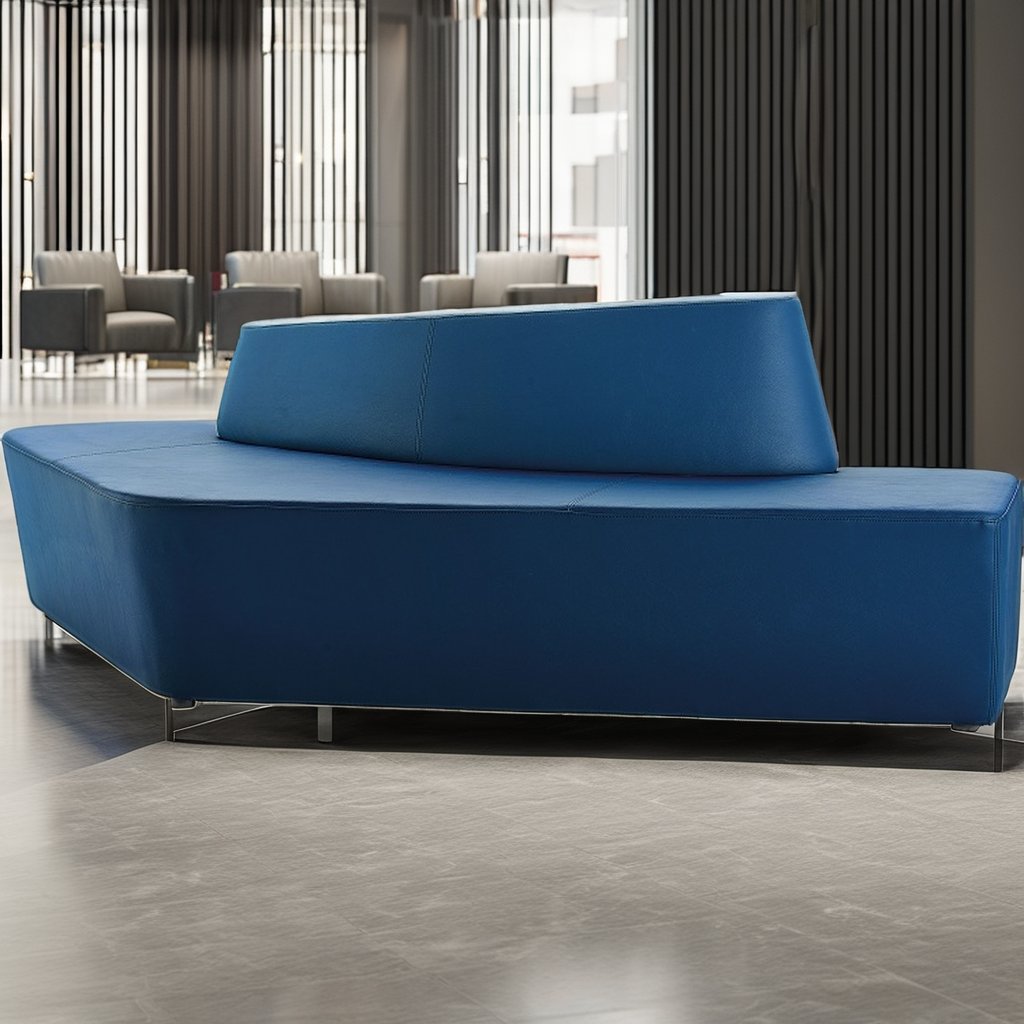Super Modern Style Office Reception Set Top Grain Genuine Leather Sofa for Living Room School Library PU Material Antique Design