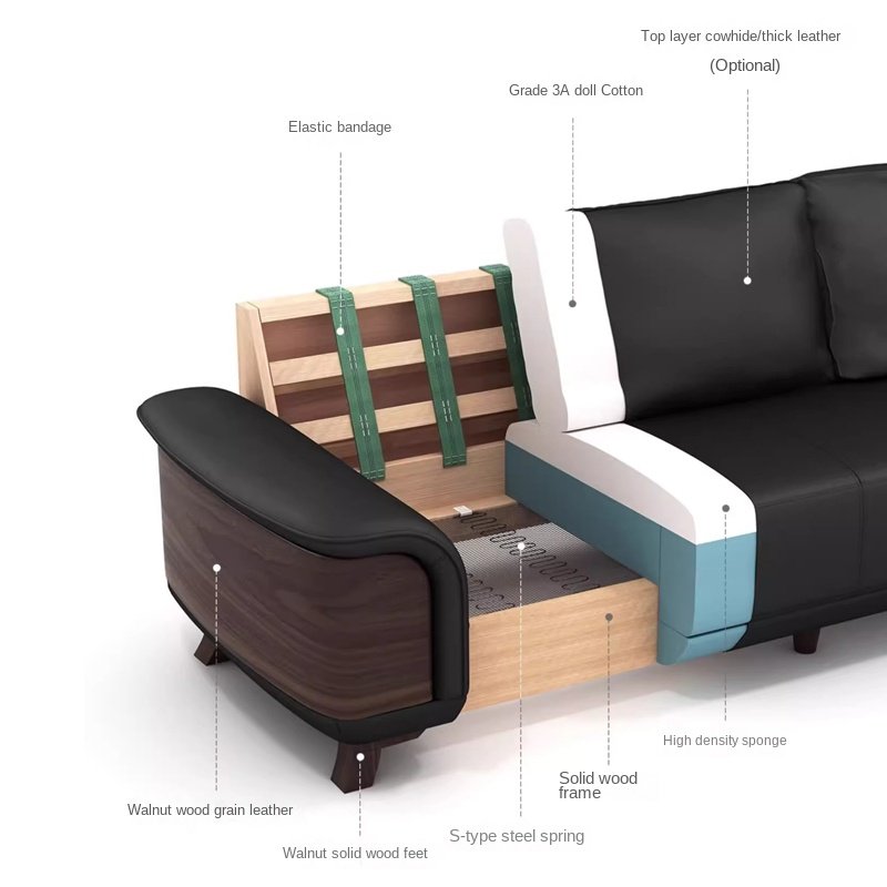 Office Sofa Custom Office Room Leisure 1 1 3 Seater PU Office Commercial Modular Reception Completely Sofa Set