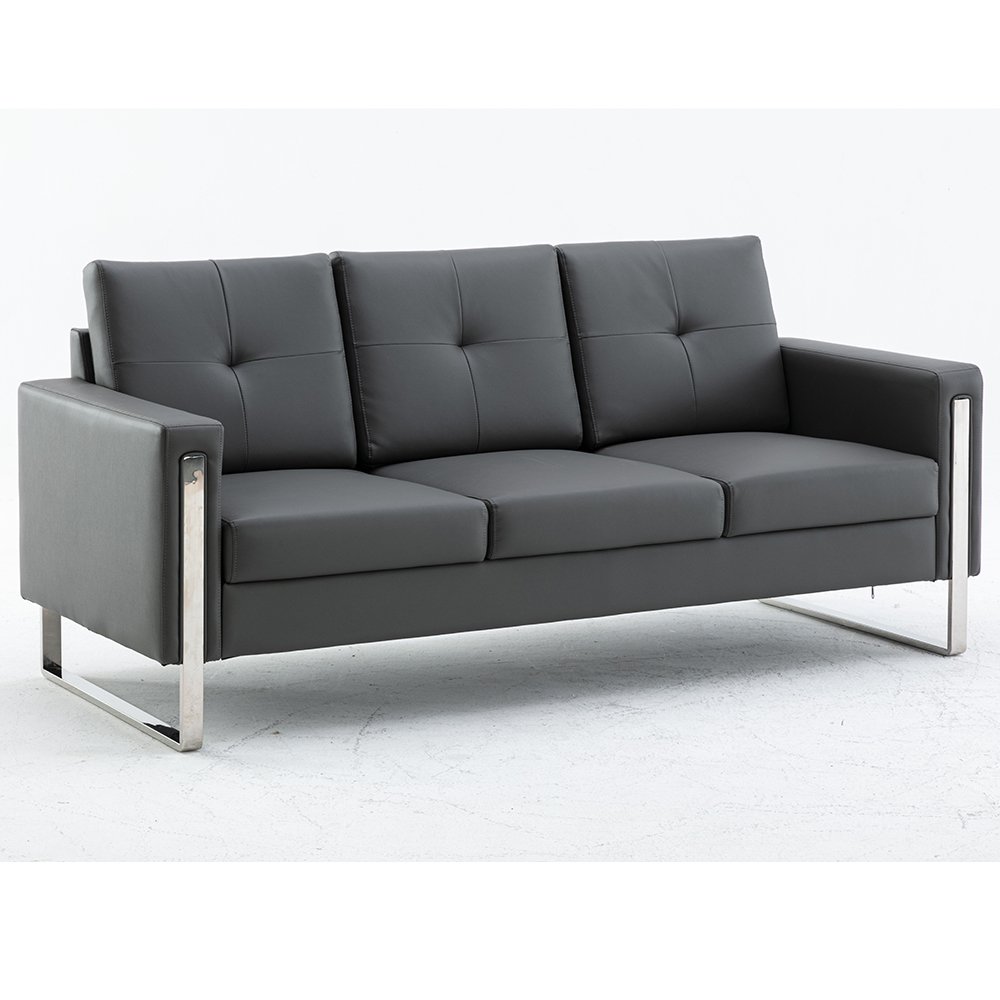 Hot Sell Modern PU Office Sofa Set 1+2+3 Seater at High Quality