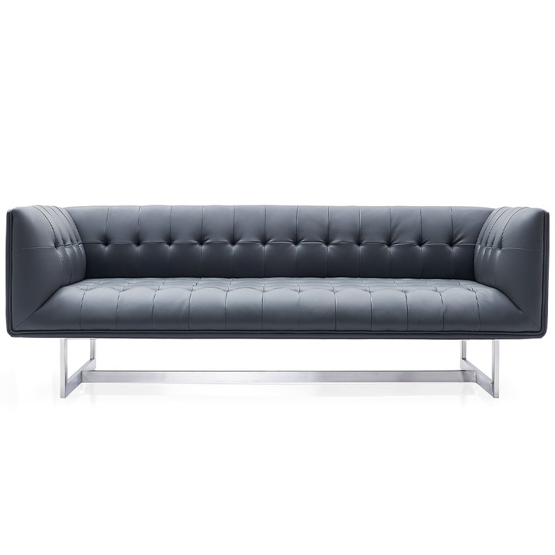 2024 Cheap Price Soft PU Cow Leather Office Sofas Furniture(ZB-F081)