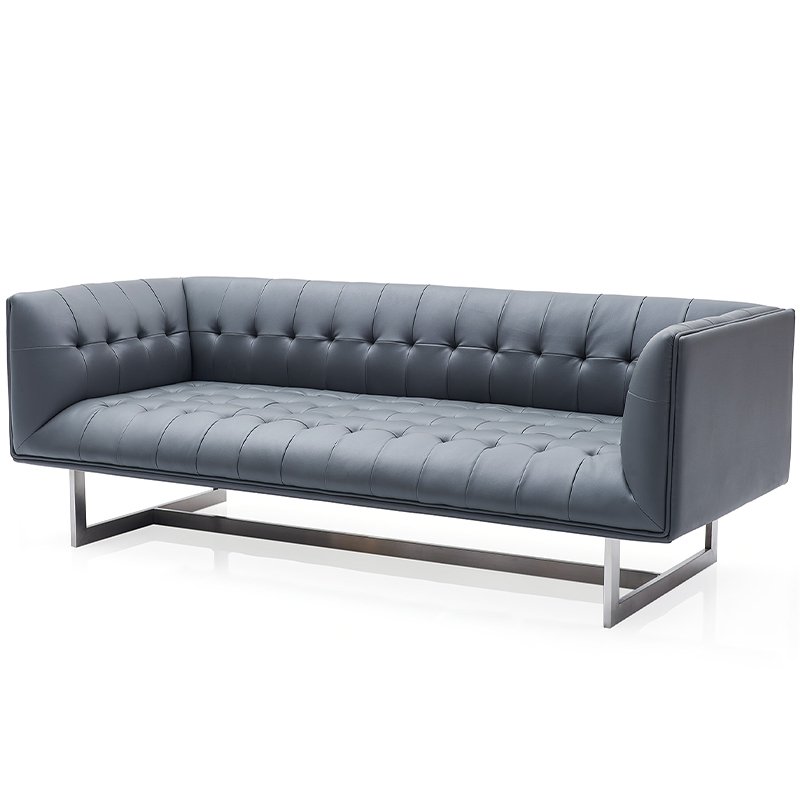 2024 Cheap Price Soft PU Cow Leather Office Sofas Furniture(ZB-F081)