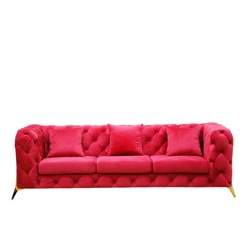 Luxury leather chesterfield sofa set 3 2 1 office sofa set designs modern living room couch velvet sofa and loveseat set