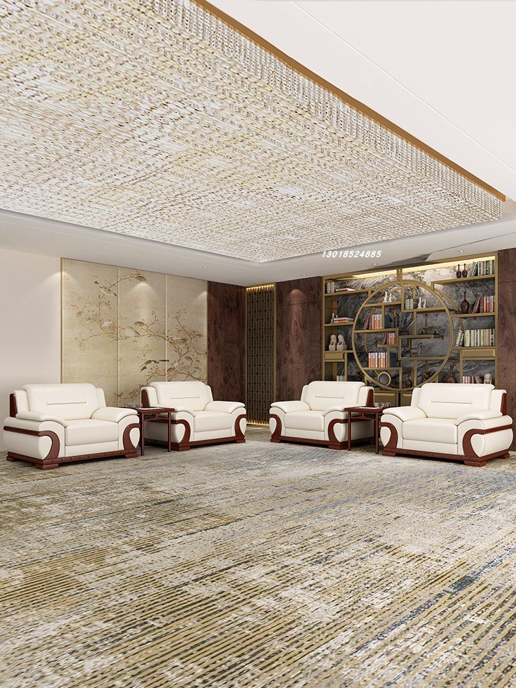 Office furniture Modern luxury office reception sofa office sofa coffee table set furniture