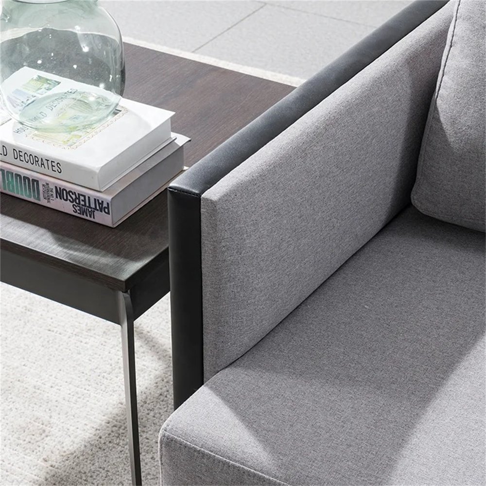 Verified Luxury Modern Office Sofas Set from China Contemporary Design with Leather Cover PU Furniture for Living Room