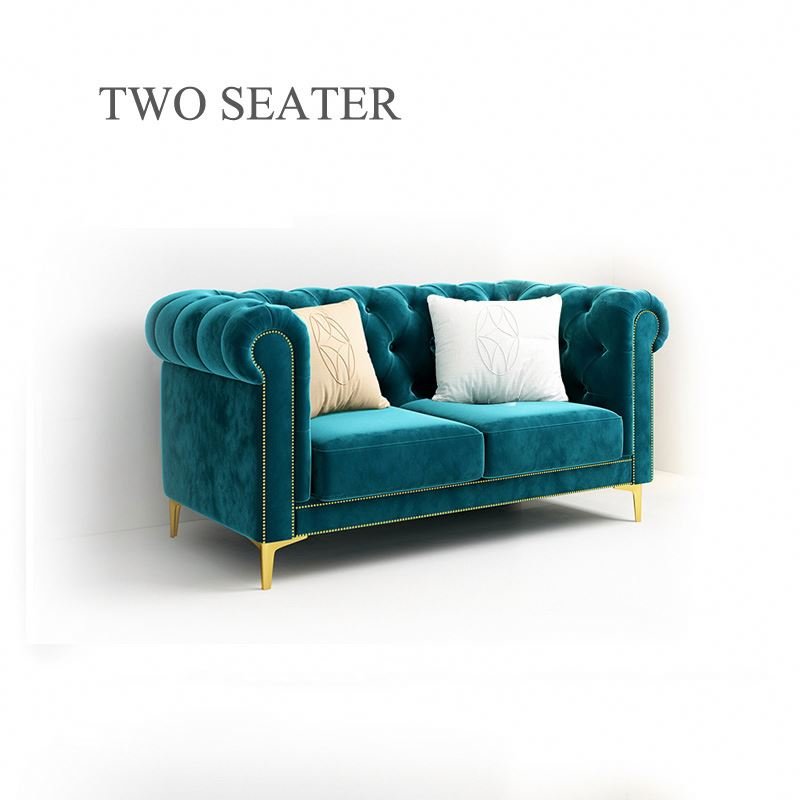Factory Hot sell Chesterfield Green American style sofa for Living Room hot sofa set for living room furniture