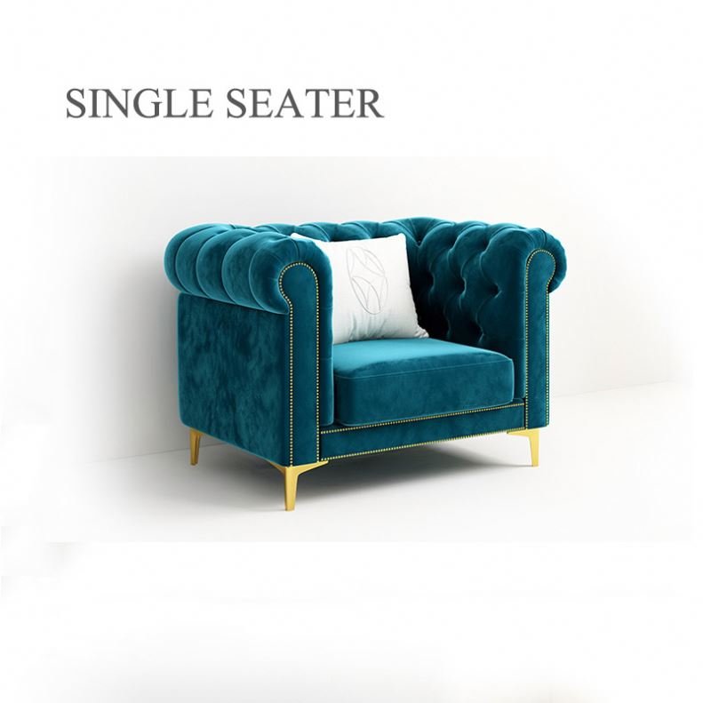 Factory Hot sell Chesterfield Green American style sofa for Living Room hot sofa set for living room furniture