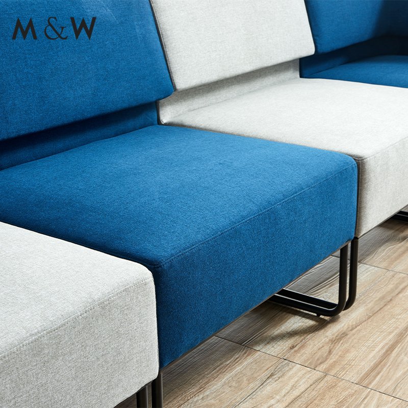M&W Modern waiting room meeting and negotiation sofa furniture large office reception sofas