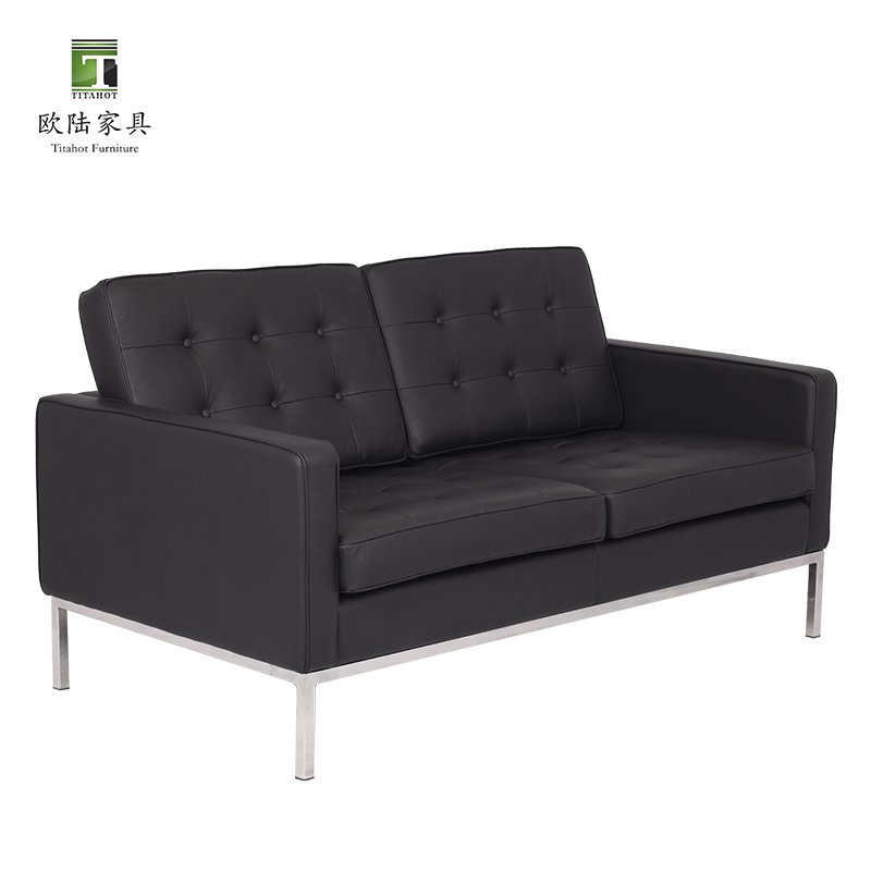 OEM and ODM are acceptable Contemporary home furniture sofa set Two Seat Leather Office Sofa classic modular sofa Manufacturer