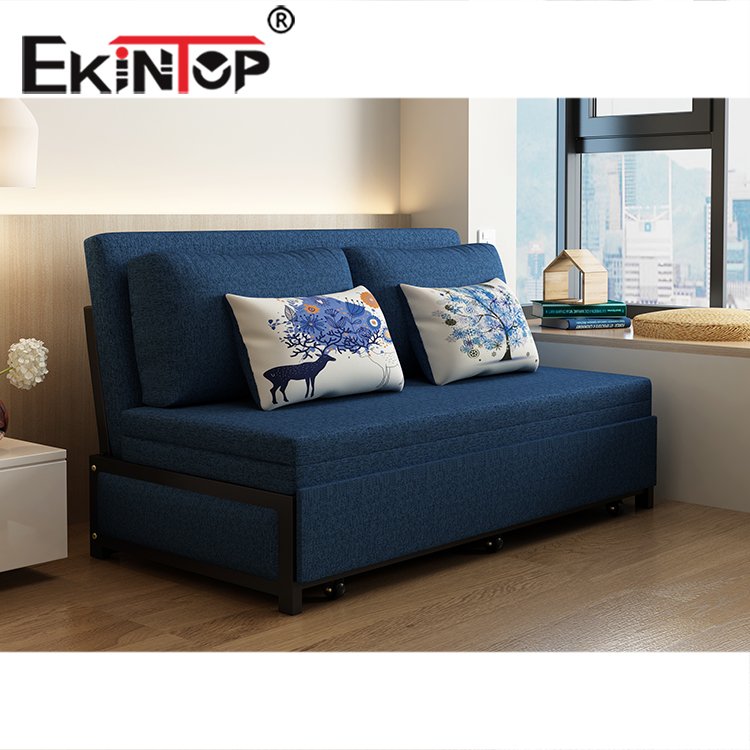 Ekintop hot selling bed cum fabric sofa folding aligan folding sofa single person bed large cum folding sofa bed