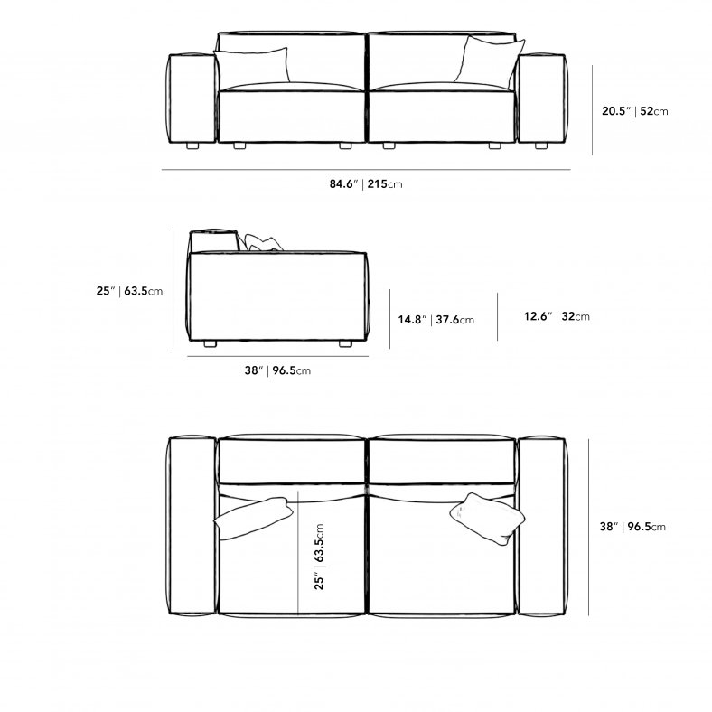 Fabric Sectional Sofa Storage Function Sofa Contemporary Stylish Design Sofa Set