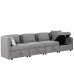 Convertible Modular Minimalist Sofa Free Combination Living Room Sofa Fabric Sectional Sofa