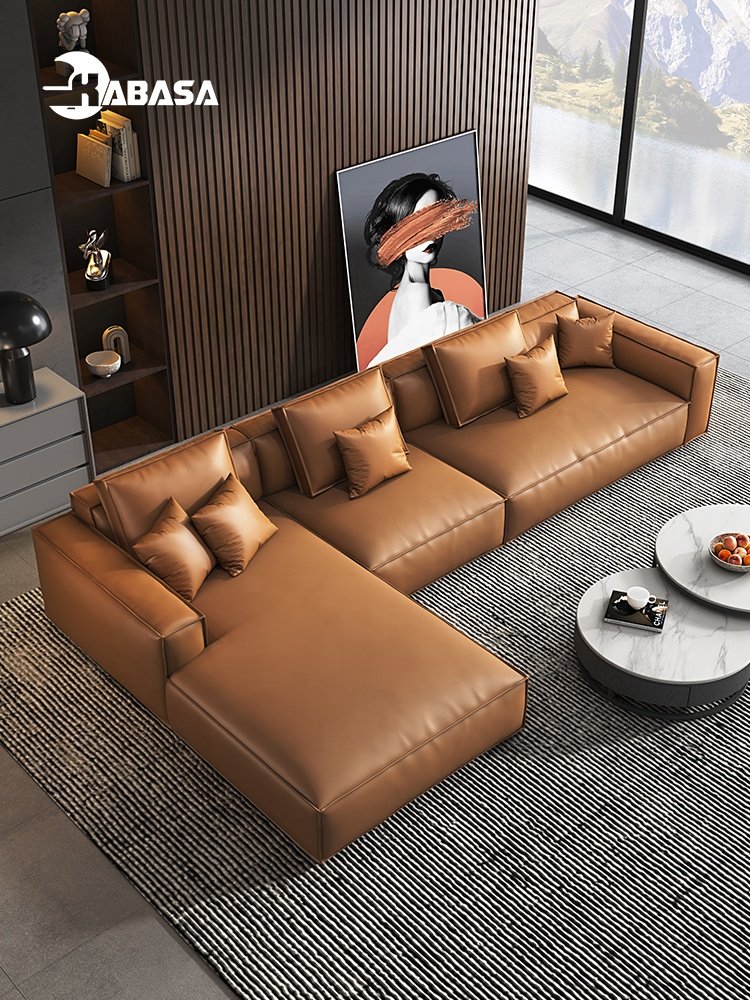 KABASA Italian Leather Modular Seating Sectional Couches & Sofas Living Room Sofa set