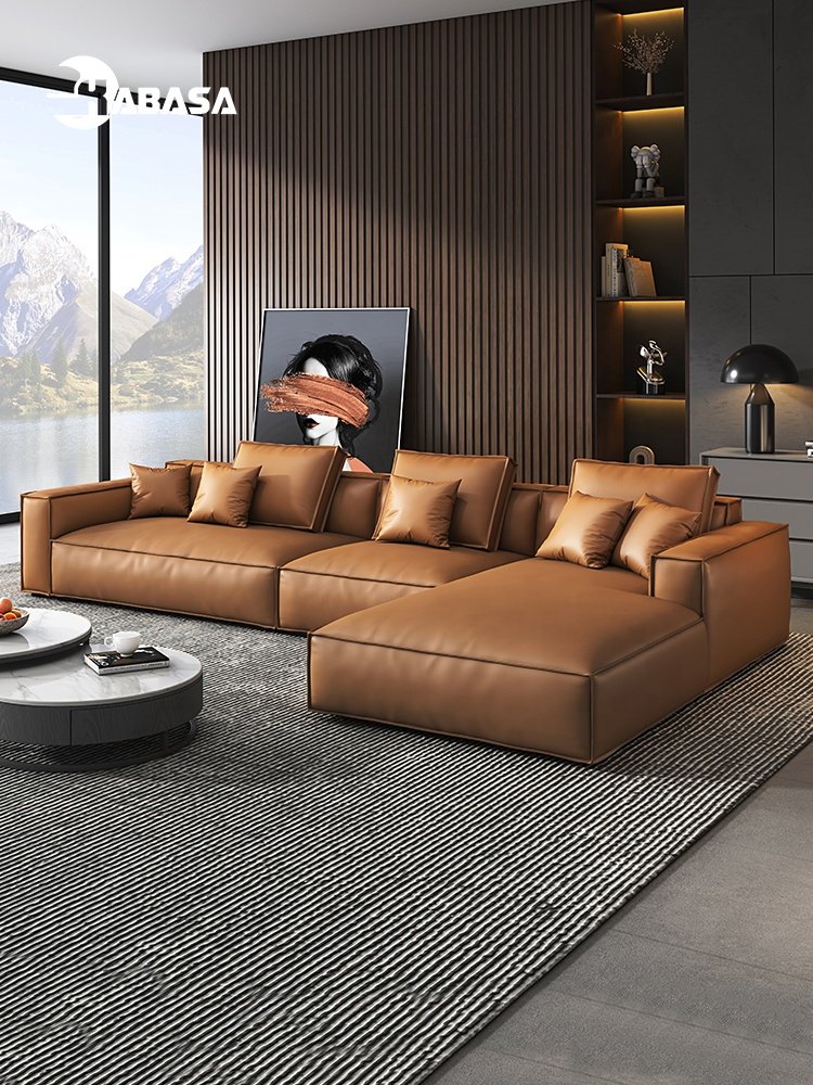 KABASA Italian Leather Modular Seating Sectional Couches & Sofas Living Room Sofa set