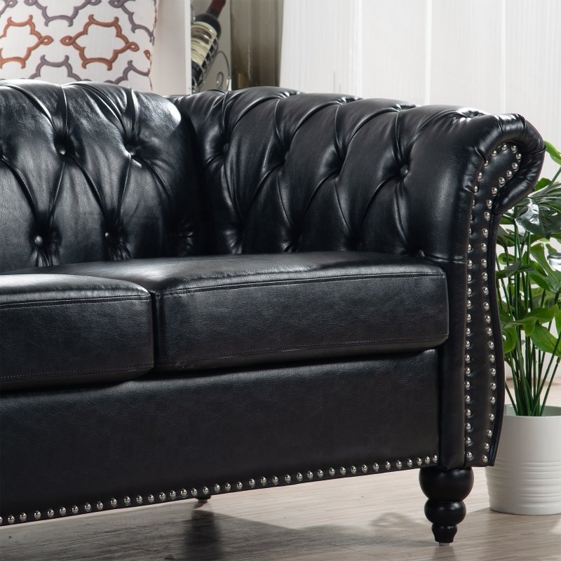 Chesterfield vintage large sofa. Office home luxury three seater sofa. Color available.