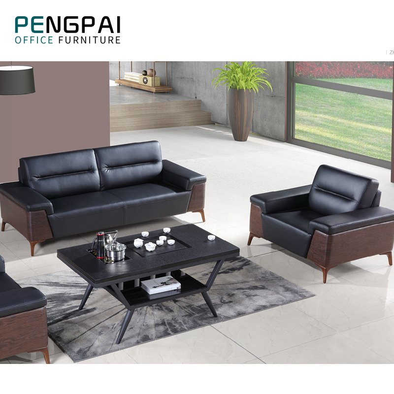 PENGPAI durable turkish sofa furniture sitting leather Office sofa modern waiting living room Office furniture