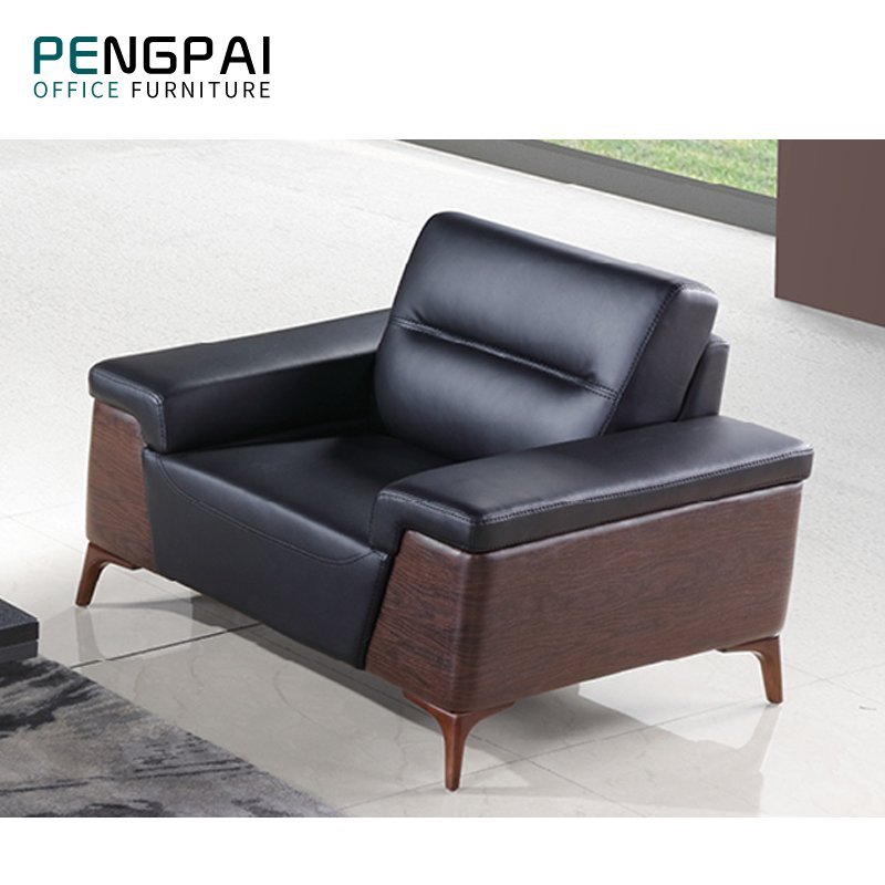PENGPAI durable turkish sofa furniture sitting leather Office sofa modern waiting living room Office furniture