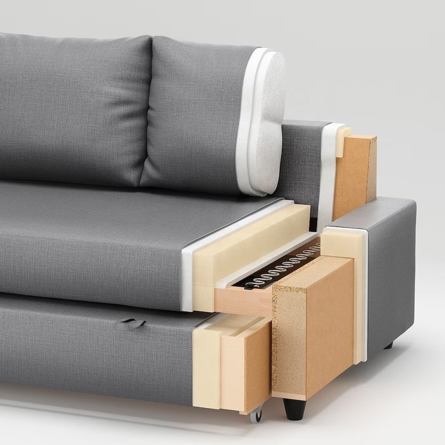 NOVA Modern Apartment Fabric Storage Lounge Sofa Couch For Living Room Furniture Sectional Corner Sofa Come Bed Fabric Covers