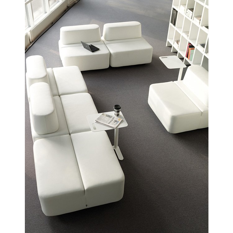 High Quality Modern Office Lounge Sofa Bench Set Convertible and Modular with Fabric and PU Table Great Value