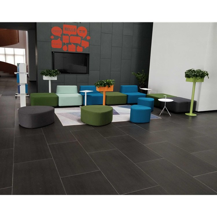 High Quality Modern Office Lounge Sofa Bench Set Convertible and Modular with Fabric and PU Table Great Value