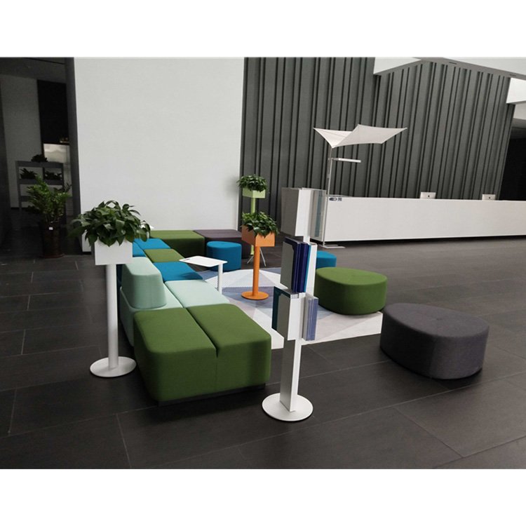 High Quality Modern Office Lounge Sofa Bench Set Convertible and Modular with Fabric and PU Table Great Value
