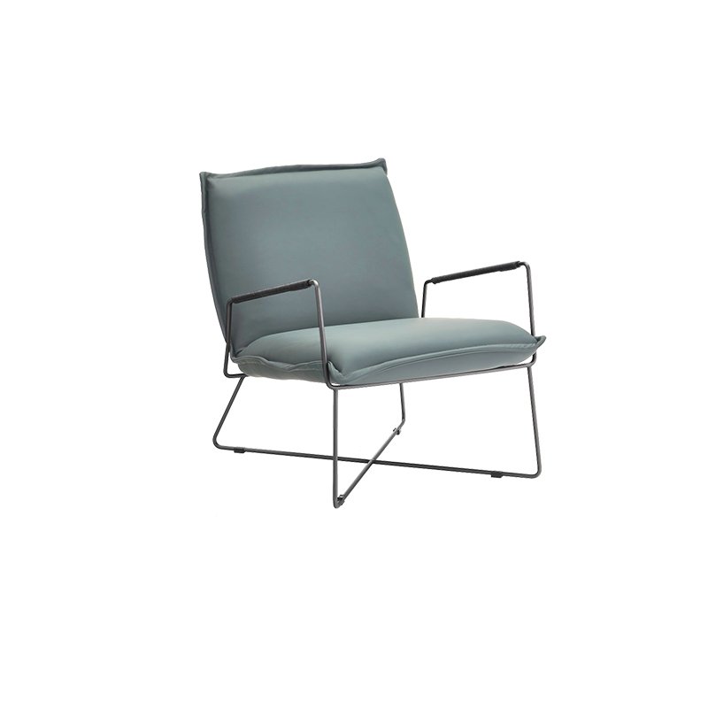 Modern Luxury Hotel Villa Home Living Room Lounge Furniture Set Genuine Leather Leisure Chair