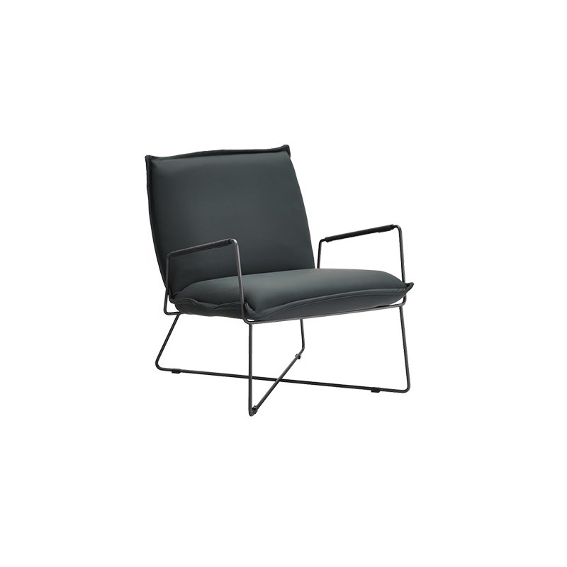 Modern Luxury Hotel Villa Home Living Room Lounge Furniture Set Genuine Leather Leisure Chair