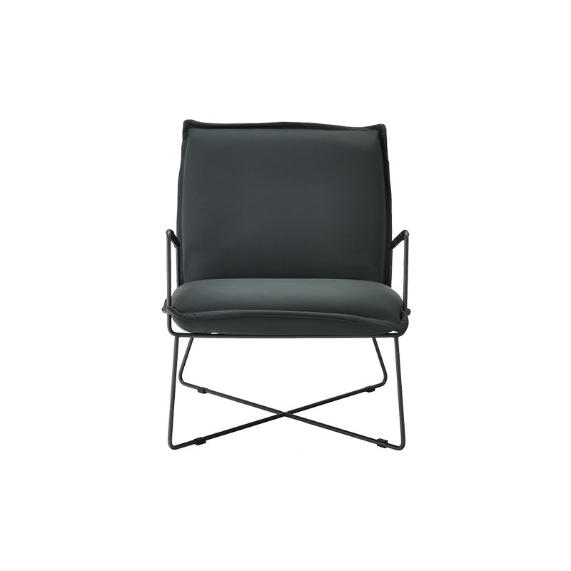 Modern Luxury Hotel Villa Home Living Room Lounge Furniture Set Genuine Leather Leisure Chair