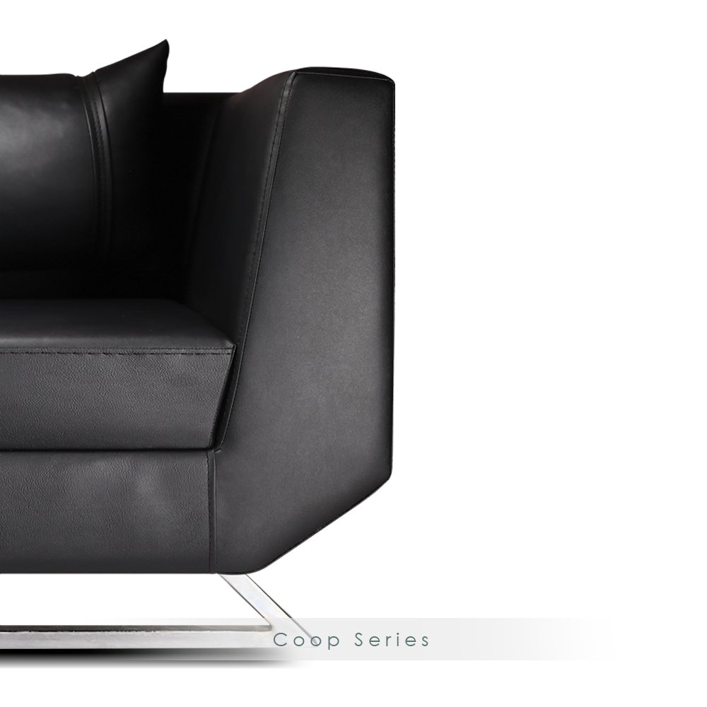 Leather Office Sofa Modern Armchair Living Room Rest Room Waiting Place Guest Armchair - Made in Turkey