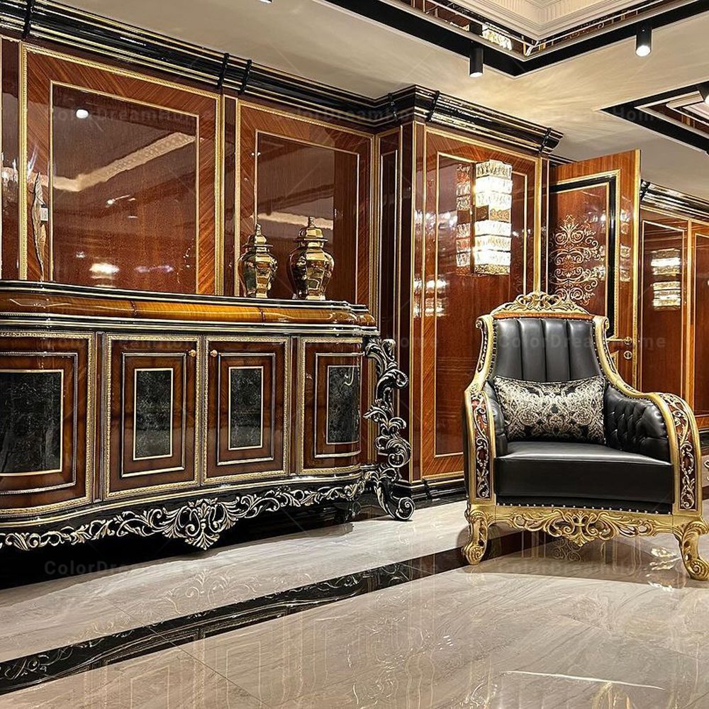Royal Classic Turkish Furniture Sofa Antique Home Office Sofa Design Wooden Sofa Set Furniture Living Room