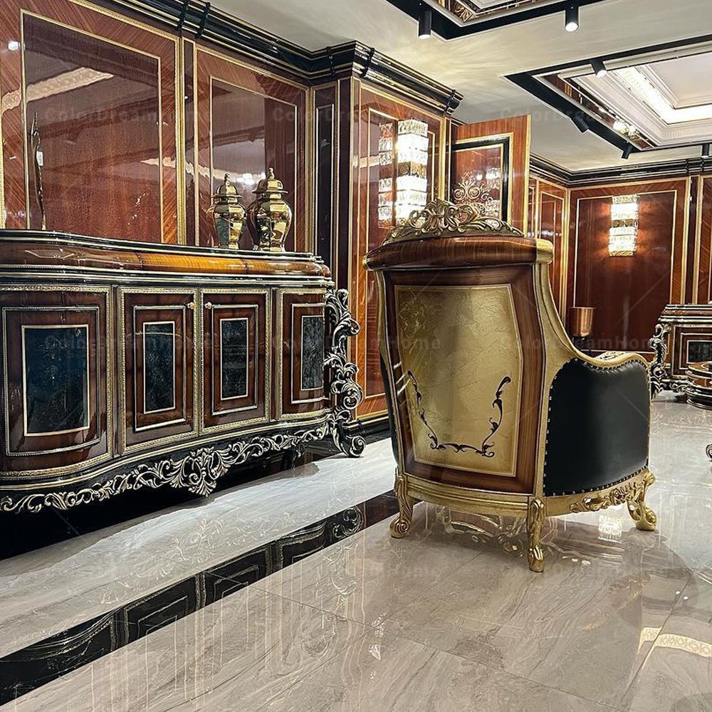 Royal Classic Turkish Furniture Sofa Antique Home Office Sofa Design Wooden Sofa Set Furniture Living Room