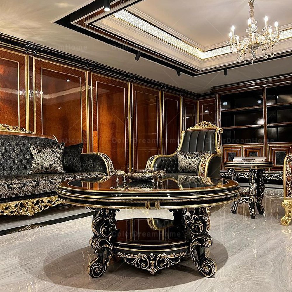 Royal Classic Turkish Furniture Sofa Antique Home Office Sofa Design Wooden Sofa Set Furniture Living Room